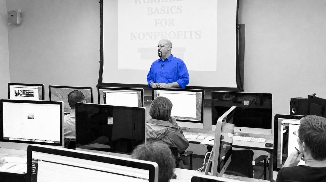 Author David Somerfleck teaching workshop